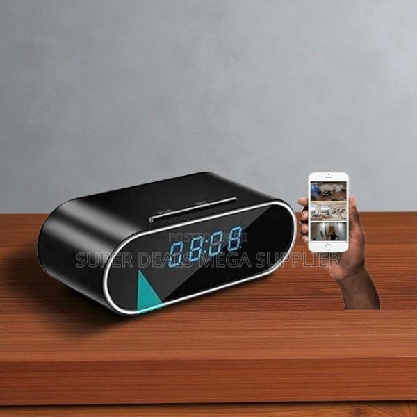 Wifi Table Clock Hidden Spy Camera With Remote Monitoring Feature
