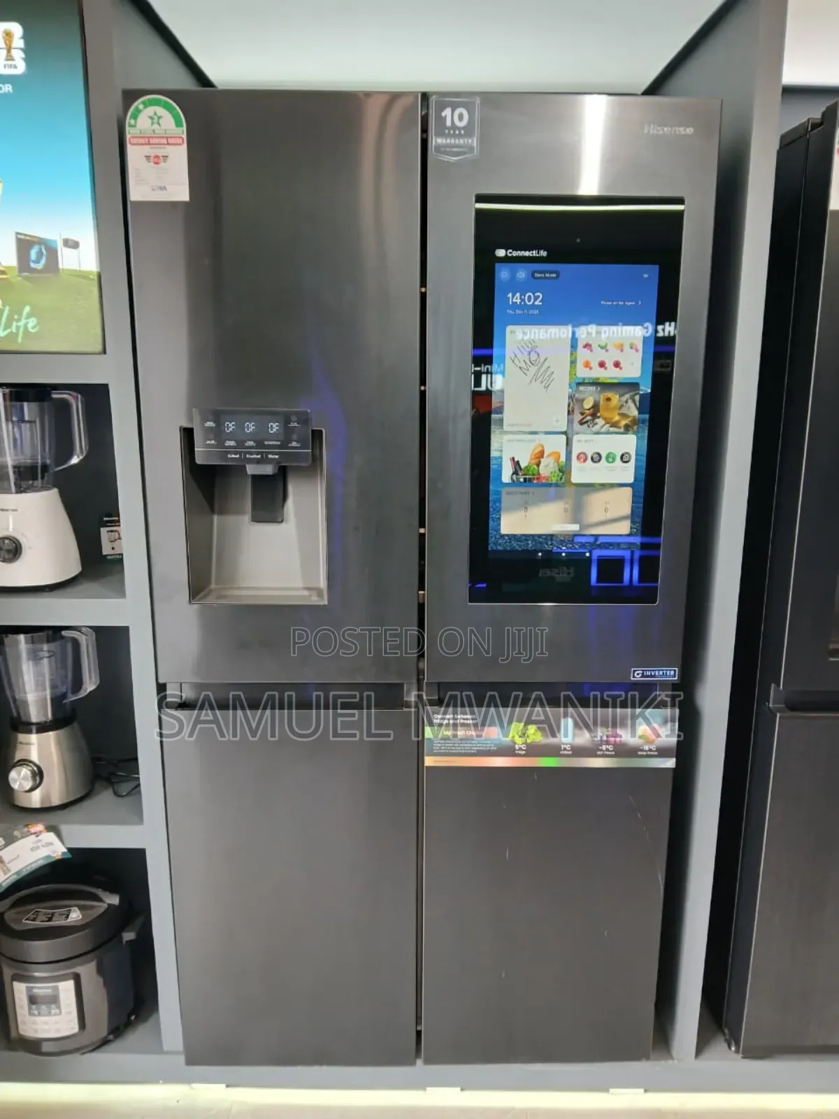 Hisense 522l 4 Door Refrigerator Ice Water Dispenser Touch Screen