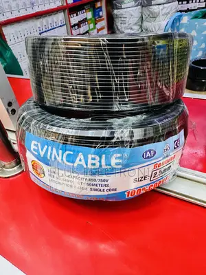 Evincable 2.5mm Black Wire Durable Reliable (90m) Single Core