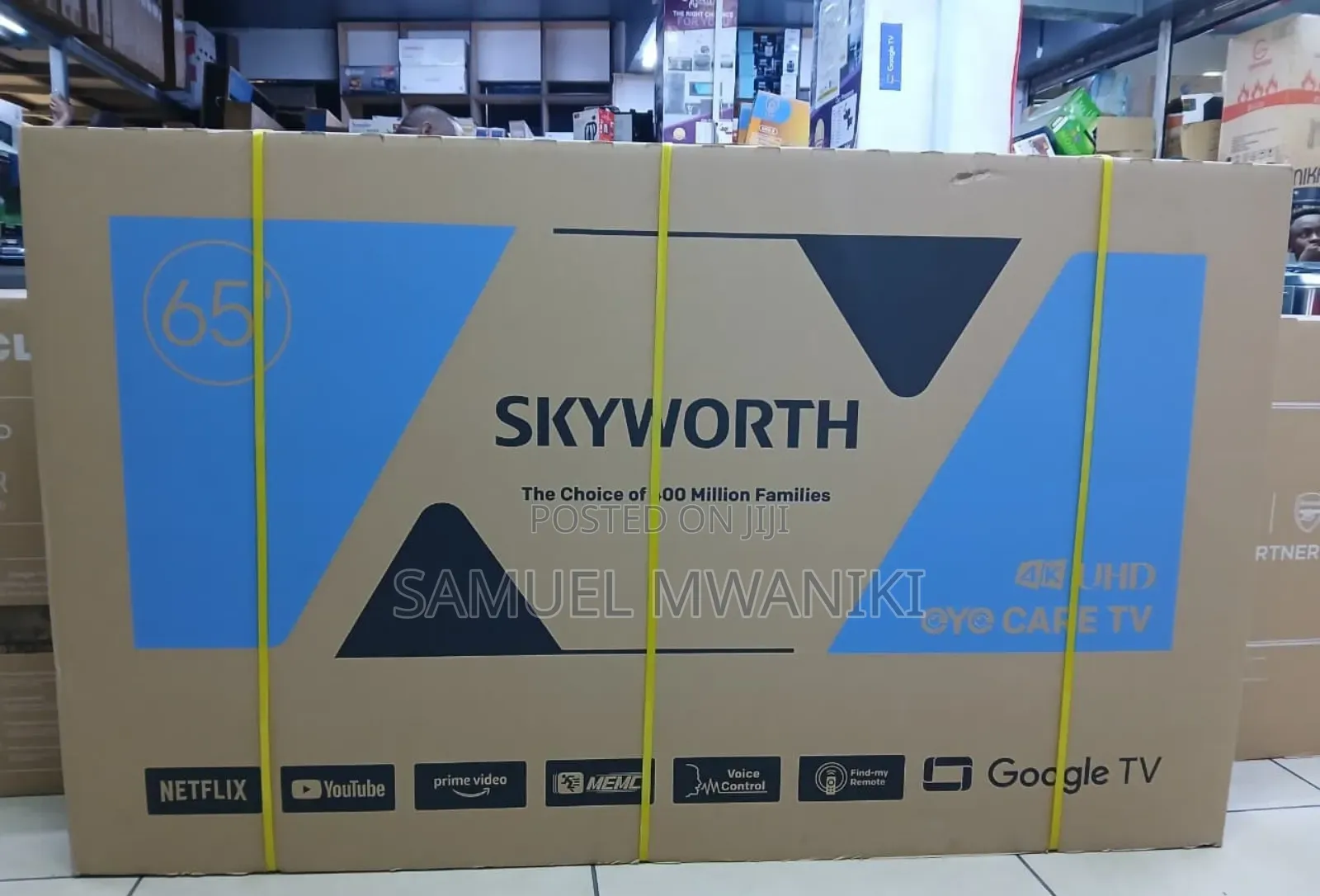 Skyworth 65′′ Uhd Smart Google Tv New Model