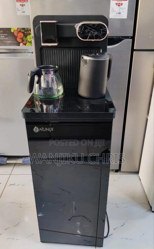 Black and Silver Nunix A1c Bottom Load Hot and Cold/Water Dispenser