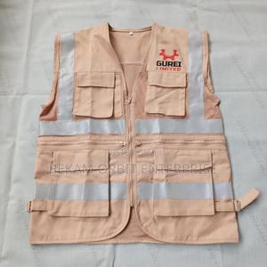 Reflective Beige Custom Half Jackets - main view