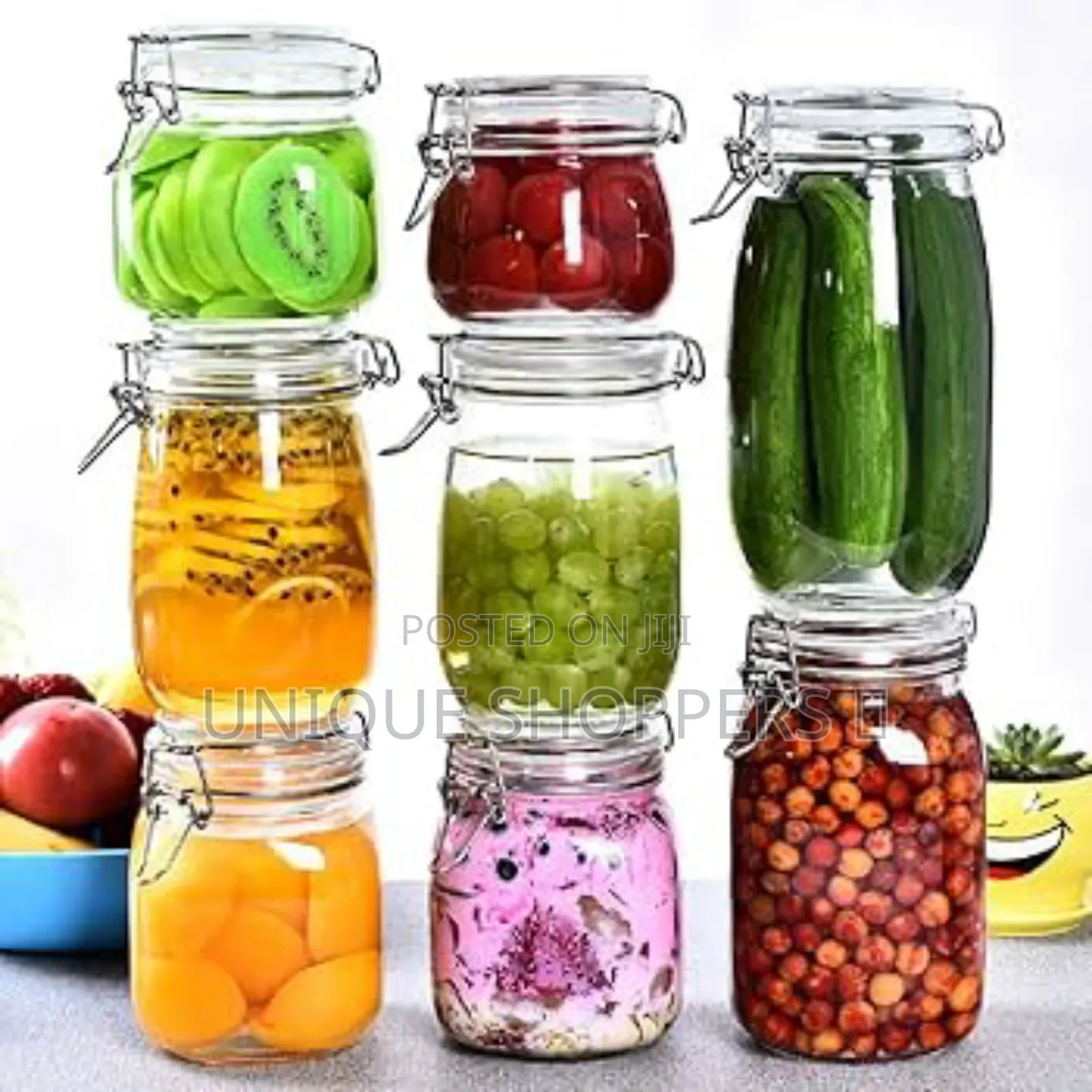 Shokki Wire Clip Stglass Jars – Airtightylish Kitchen Storage 