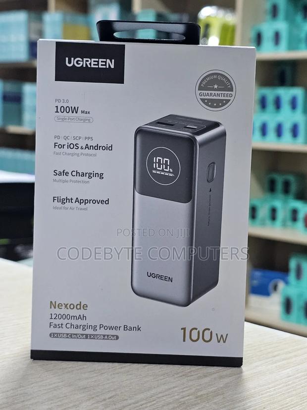 Ugreen 12000mah 100w Fast Charging Power Bank - Pb724