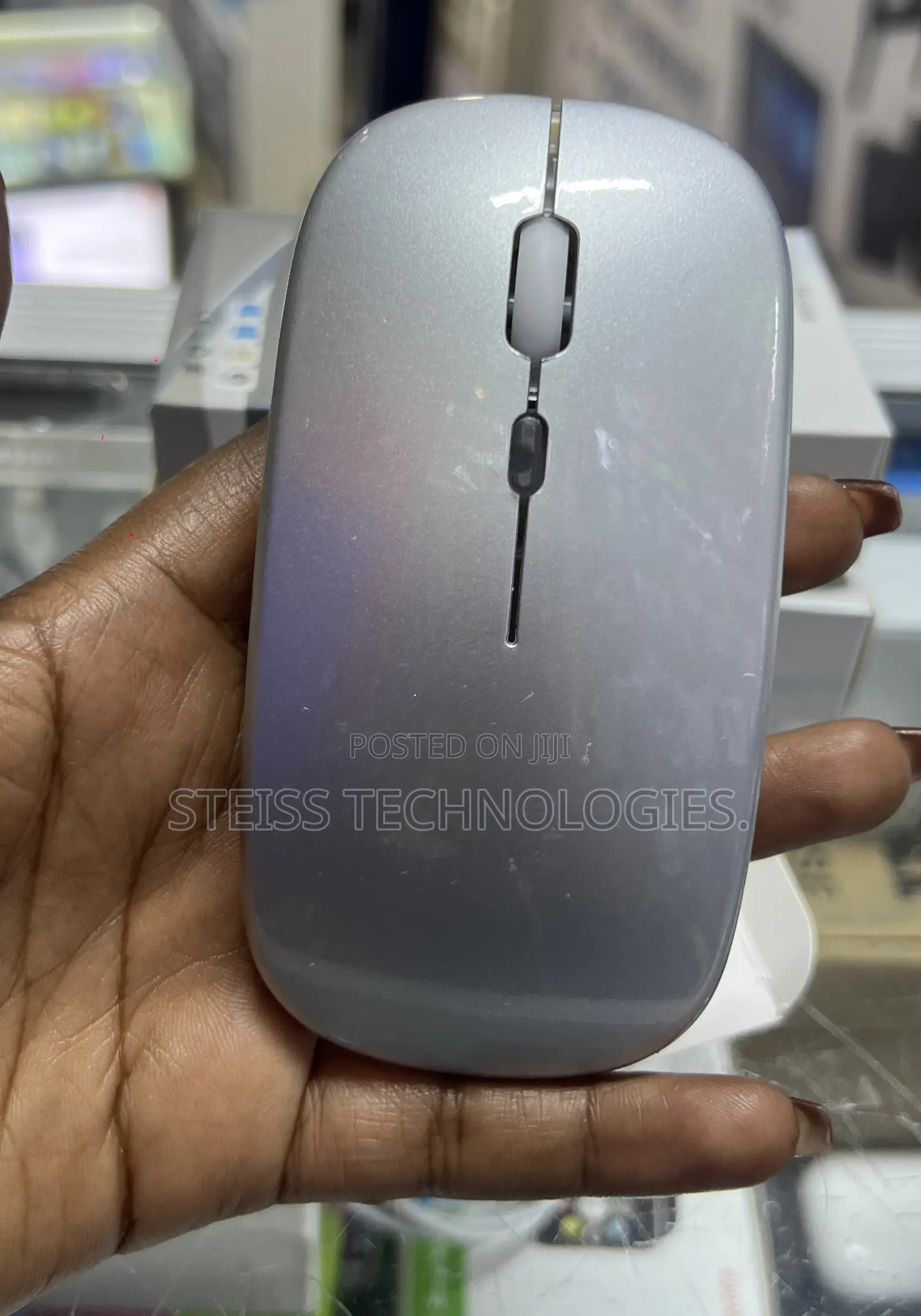 Silver Rechargeable Mouse.