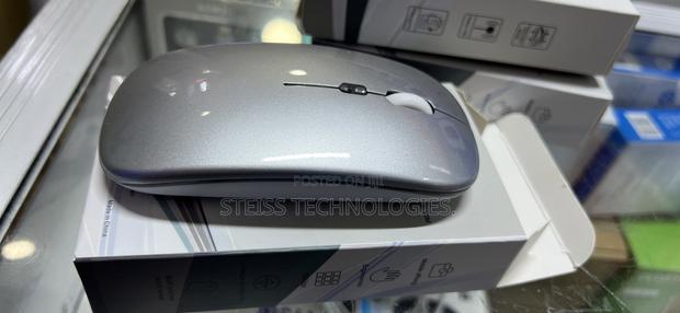 Silver Rechargeable Mouse. - main view