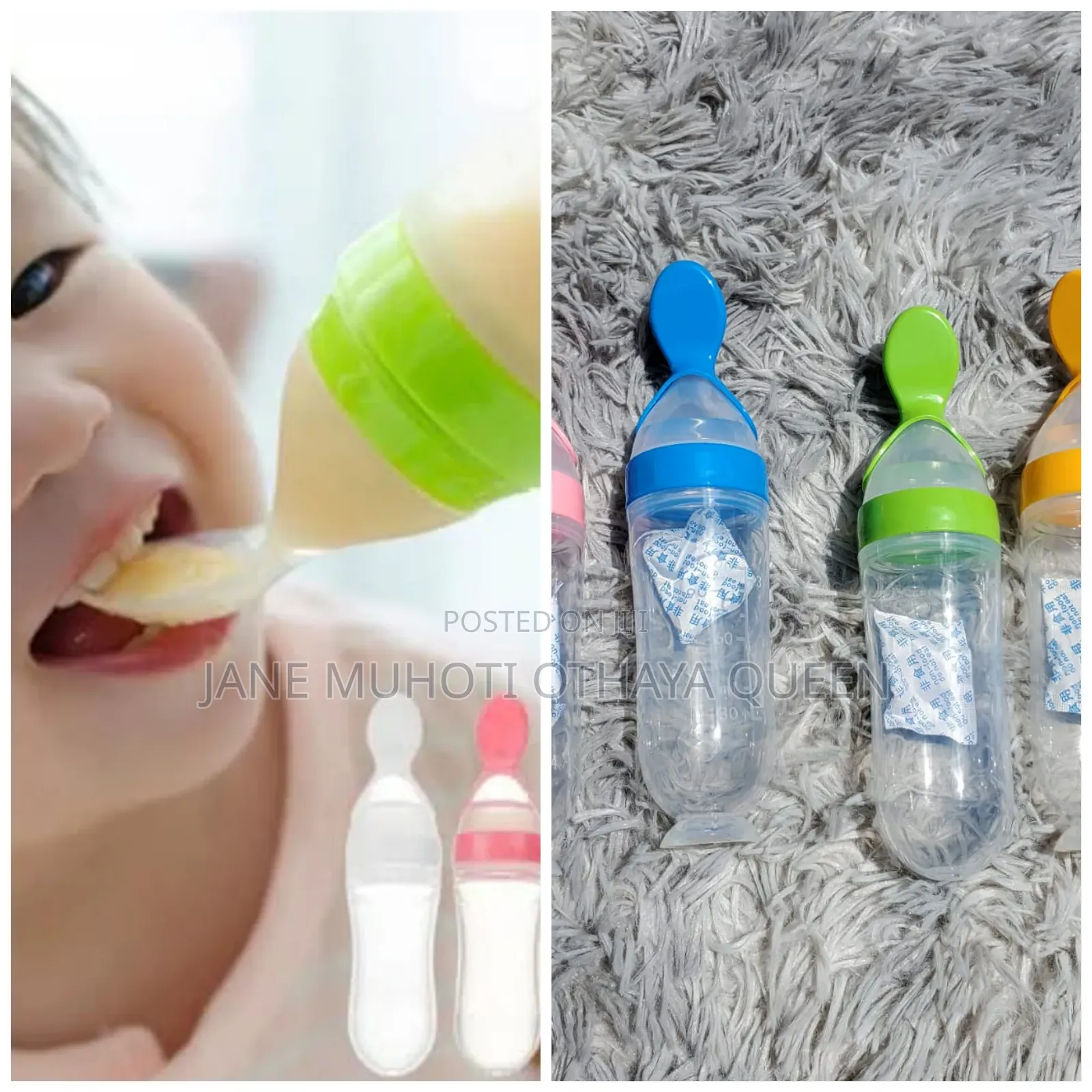 *Silicone Squeeze Bottle Spoon/ Silicone Spoon Feeder