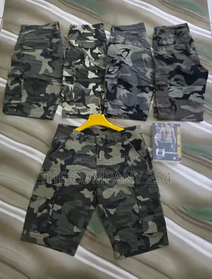 Quality Casual Design Cargo Camouflage Unisex Cargo Shorts