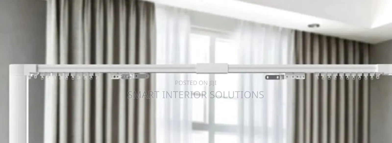 Double Curtain Rail for Large Spaces