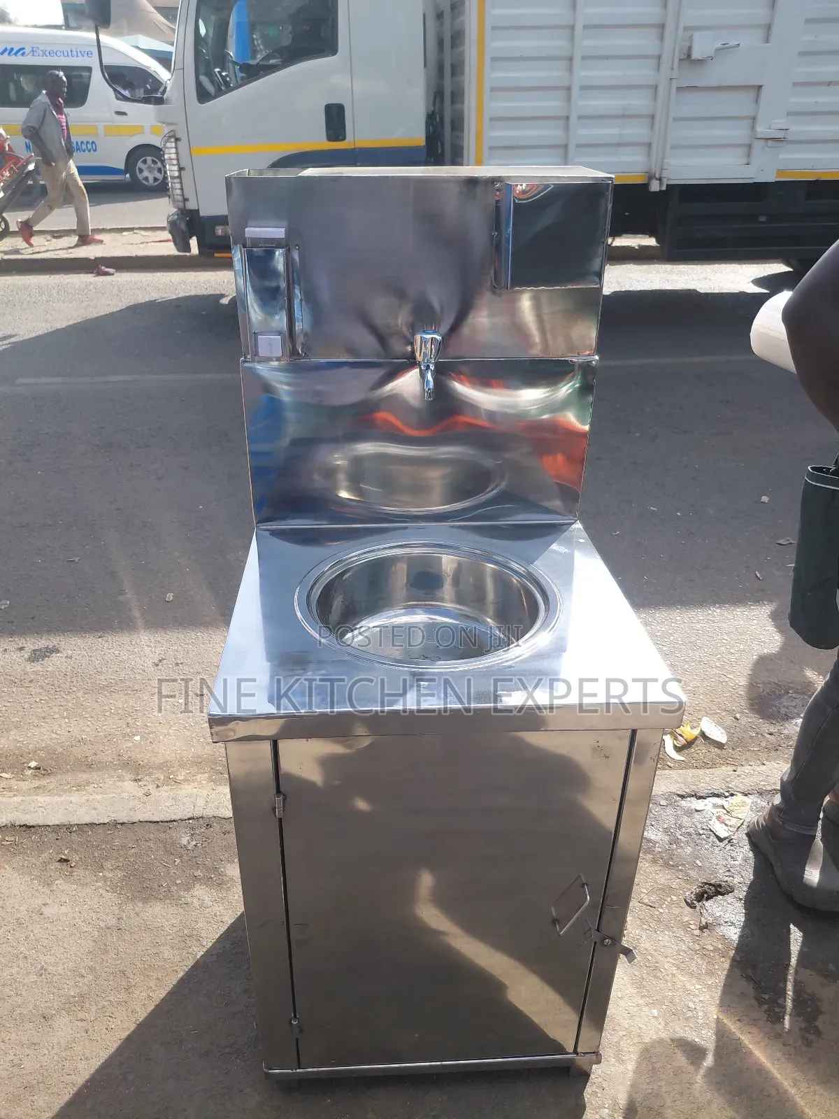 Single Hand Wash With a Top Tank.