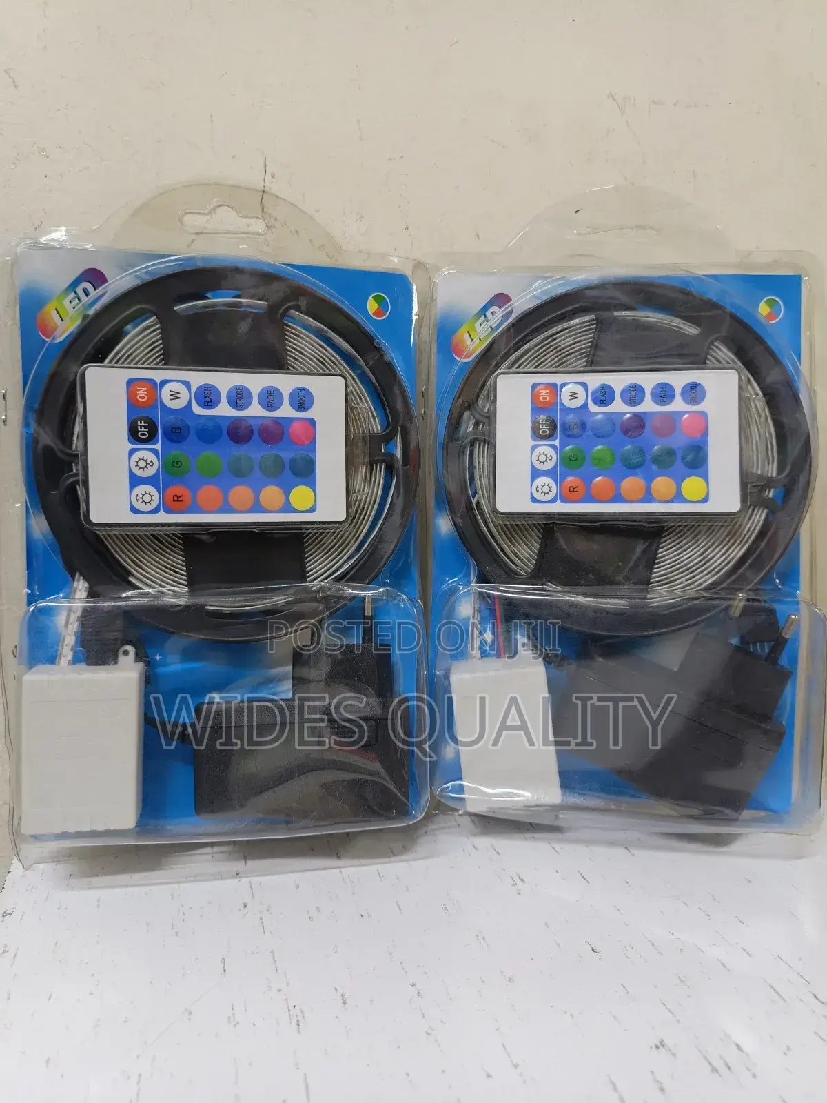 RGB Led Strip Light Kits With Remote Controls.