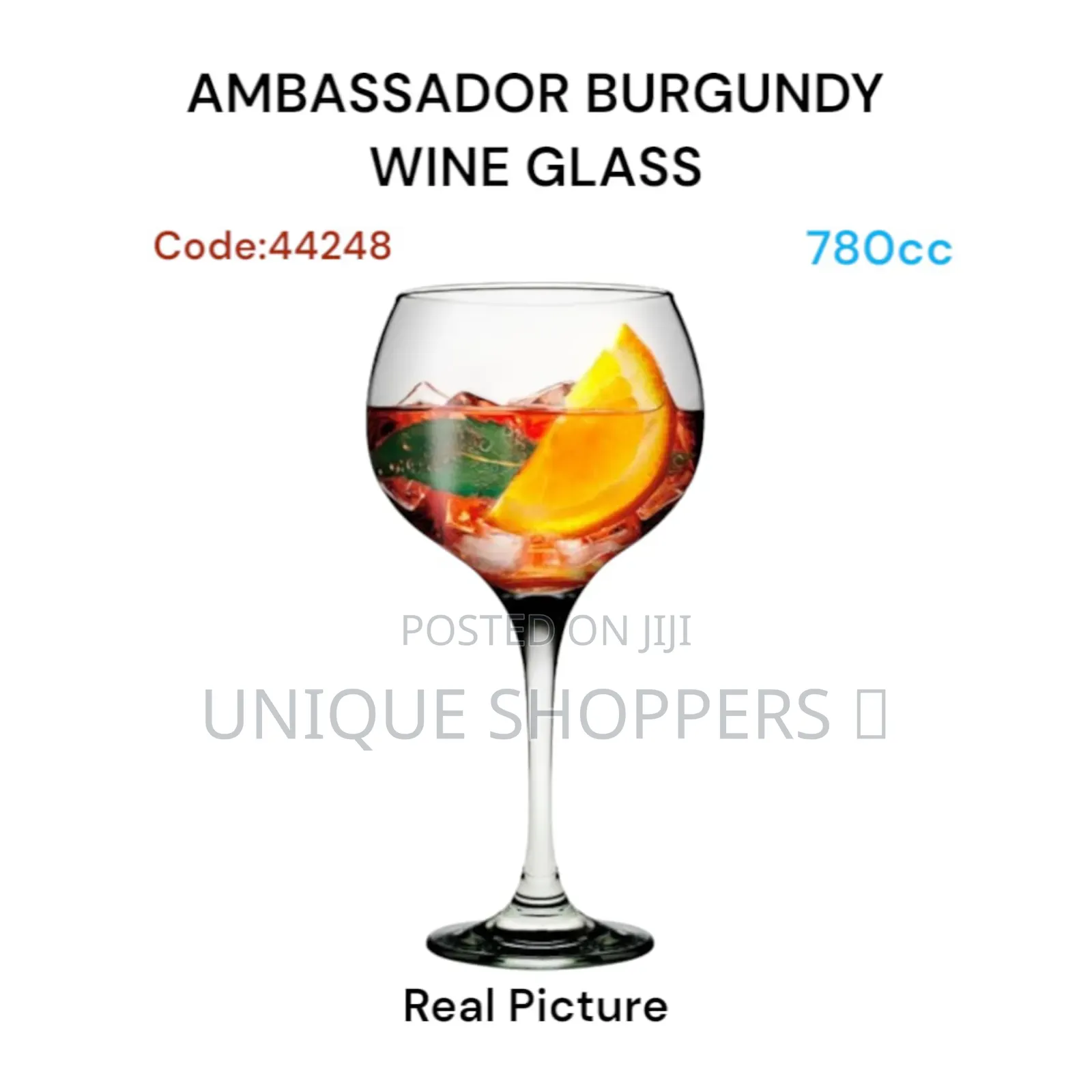 Ambassador Burgundy Wine Glass 780cc