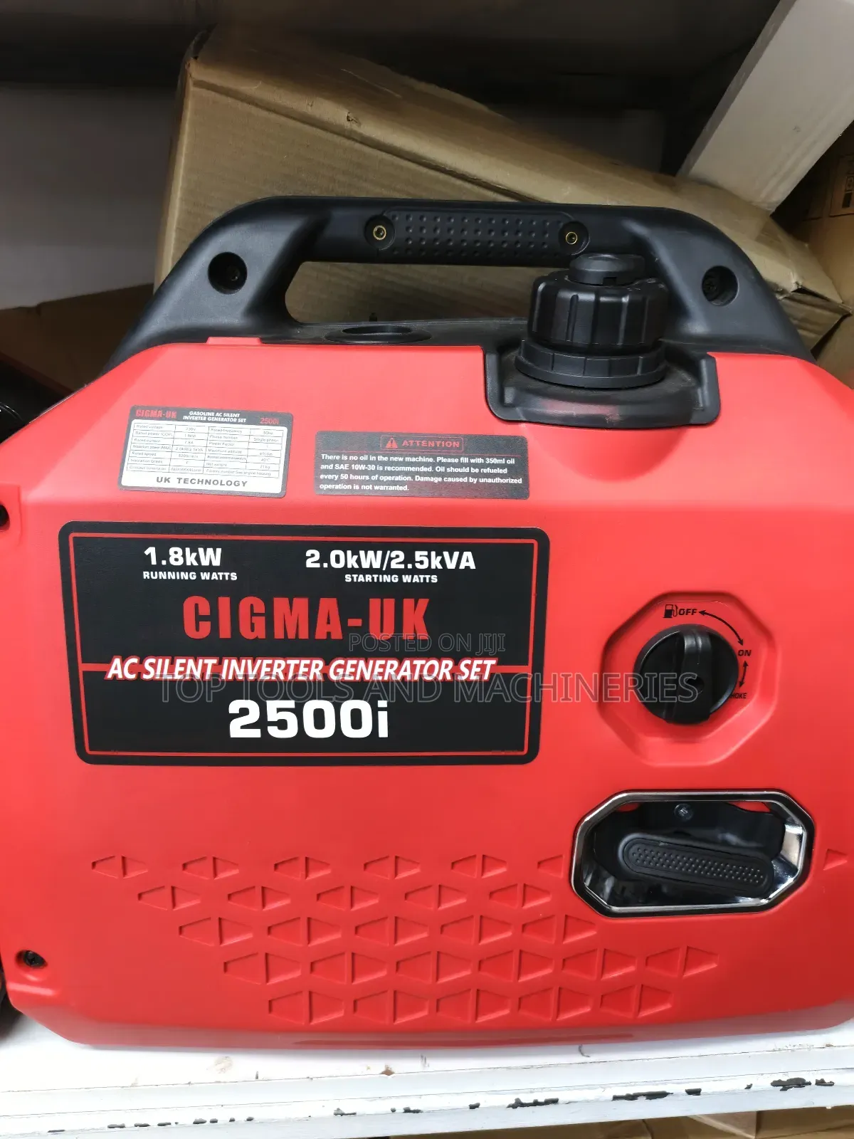Brandnew Cigma Uk 2500i 2.0kw 2.5kva Silent Portable Petrol Generator