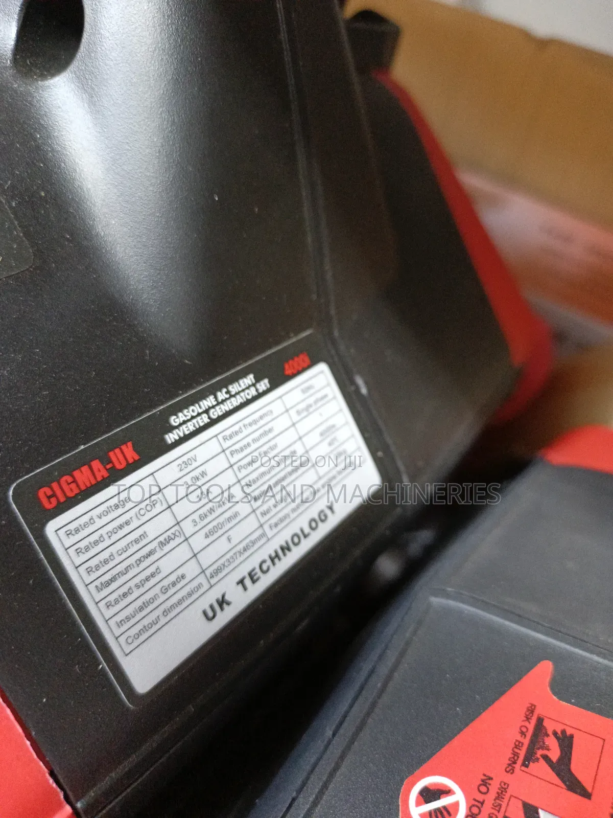4kva 4000i Cigma Uk Silent Portable Petrol Inverter Generator