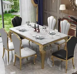 Home Dining Set;6-Seat Dining Table and Chair Set for Elegant Interior