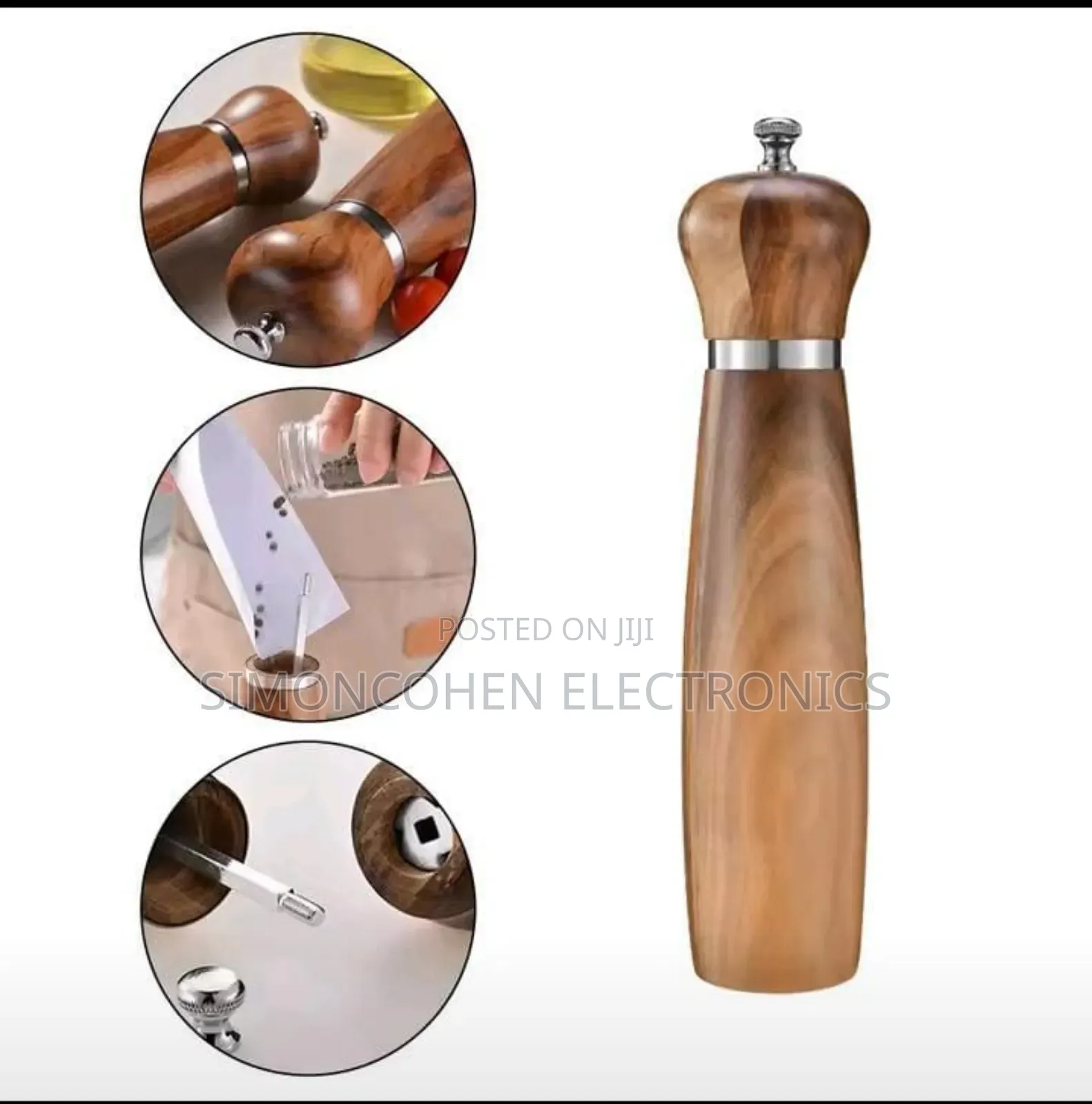 Wooden Portable Spice / Pepper Grinder