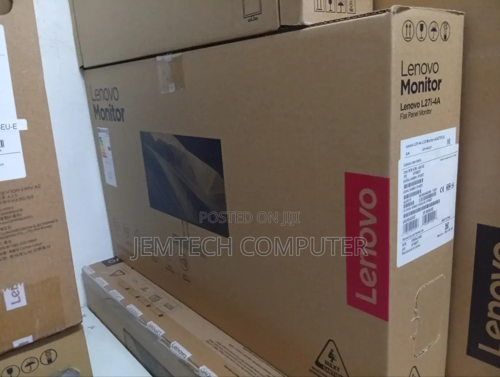 Lenovo L24i-4a 23.8" FHD Monitor, Integrated Speakers, Cloud Grey