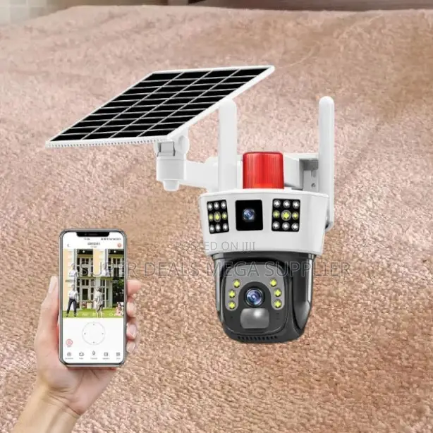 Ai Auto Human Movement Tracking 4g Dual Lens Lens Solar Camera