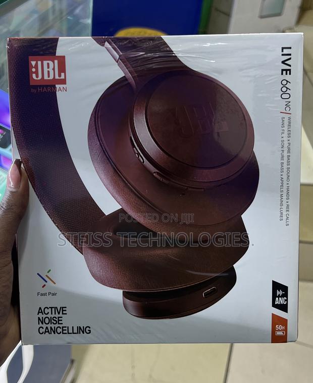 Maroon JBL Bluetooth Headsets. - main view