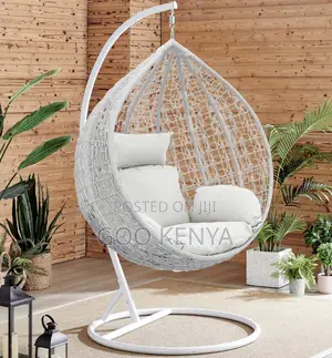 Home Chair; White Home Hanging Egg Chair for Indoor Outdoor Use