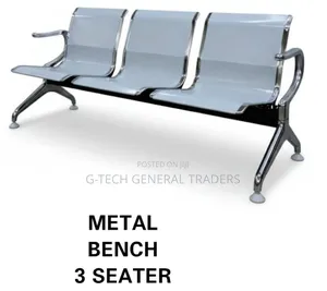 Executive Heavy Duty Metallic 3 Seater Waiting Chair