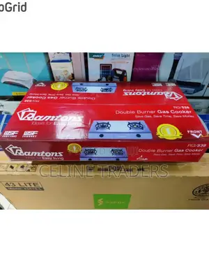 Compact Ramtons 2-Burner Cooker – Affordable Reliable(Rg538)