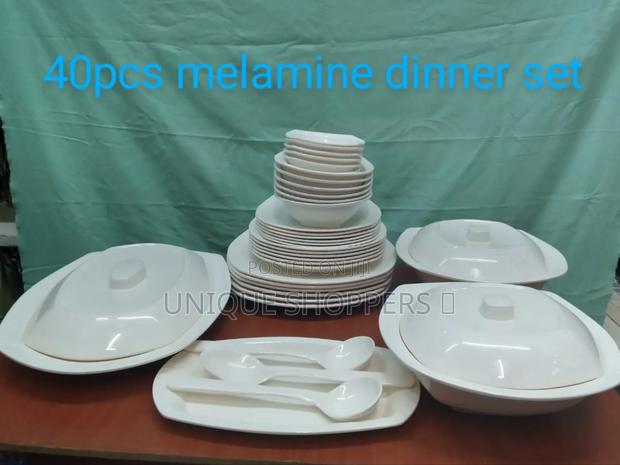 Paras Society Melamine Plain Dinner Set 40pcs - main view
