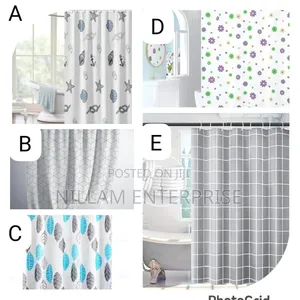 180x200cm Peva Waterproof Bathtub Shower Curtains