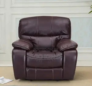 Home Sofa; Brown Home Reclining Sofa for One Person Used in the Living