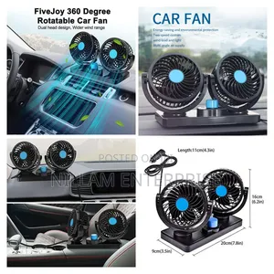Dual Head Electric Car Cooling Fan