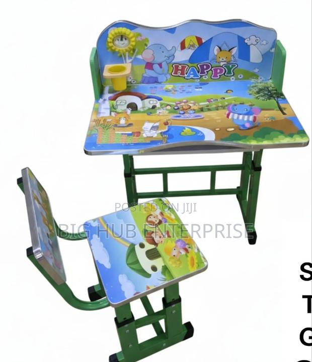 Kids Study Table Green - main view