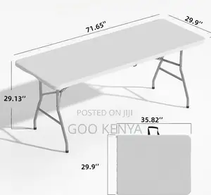 Home Table; Plastic Folding Rectangular Table for Outdoor Catering