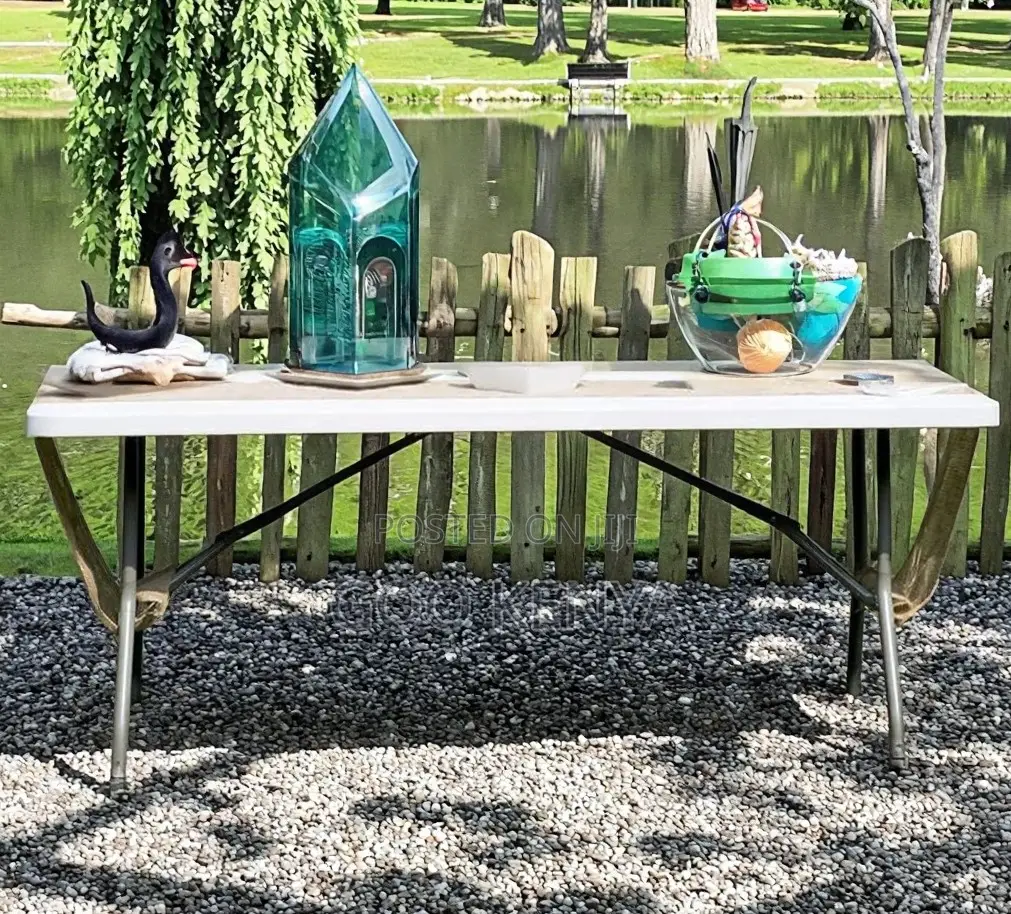 Home Table; Plastic Folding Rectangular Table for Outdoor Catering