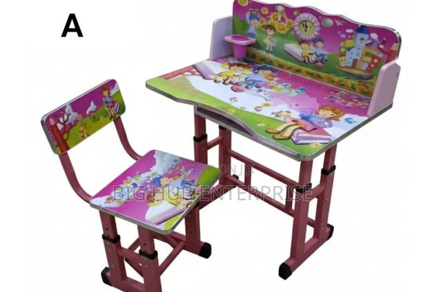 Kids Study Table Pink - main view