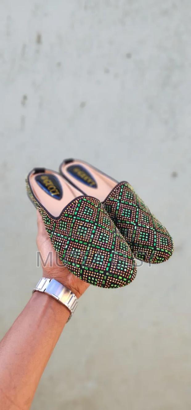 Black,Green Red Gucci Ladies Mules - main view