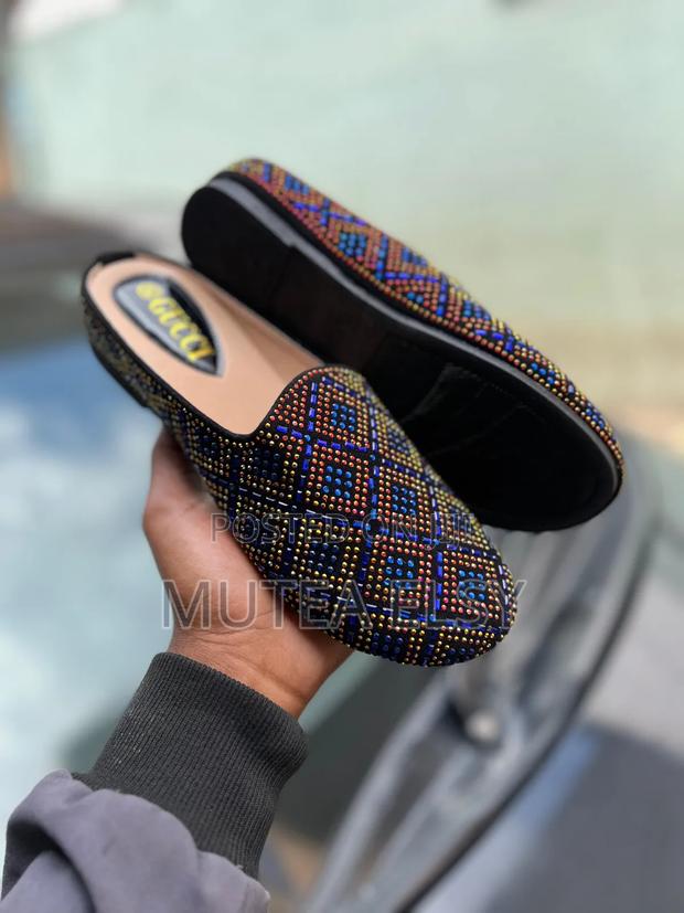 Black,Green Red Gucci Ladies Mules - thumbnail 2