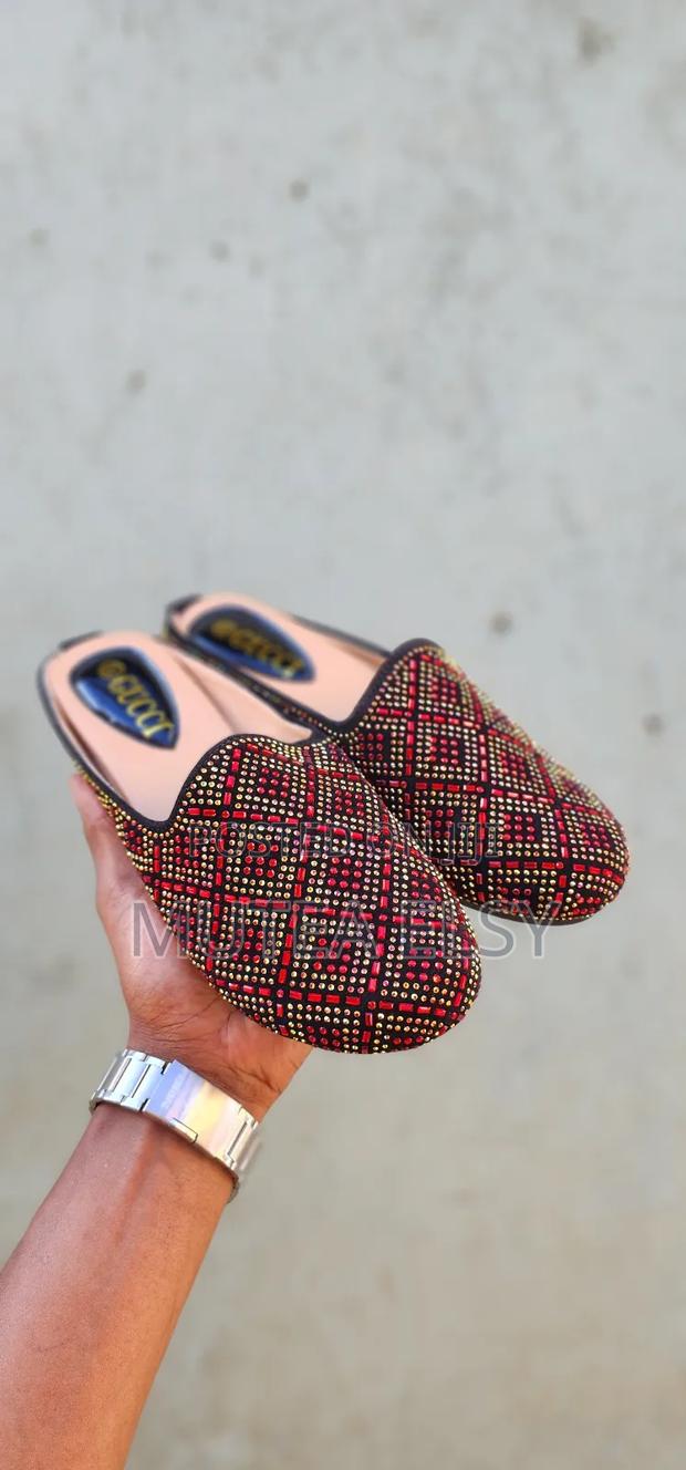 Black,Green Red Gucci Ladies Mules - thumbnail 3