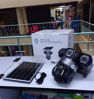 V380 4g Triple Lens Solar PTZ Camera With Smart Light