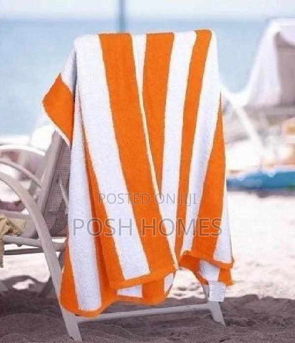 Orange Stripped Beach Towels