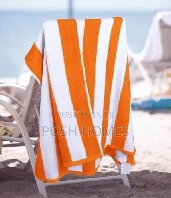 Orange Stripped Beach Towels