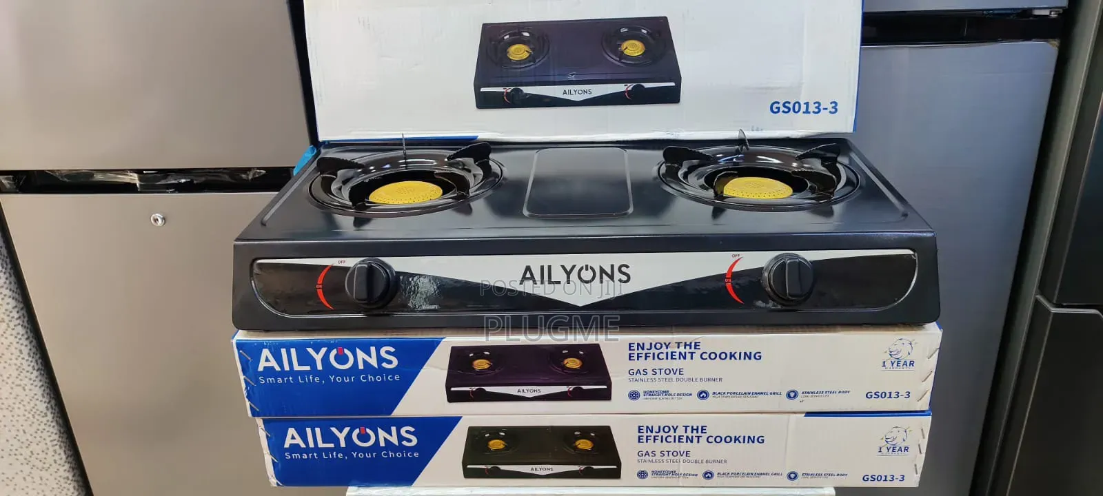 Ailyons 2 Burner Steel Table Top Gs013