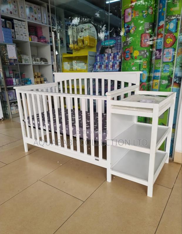 Imported Baby Cot With Dresser