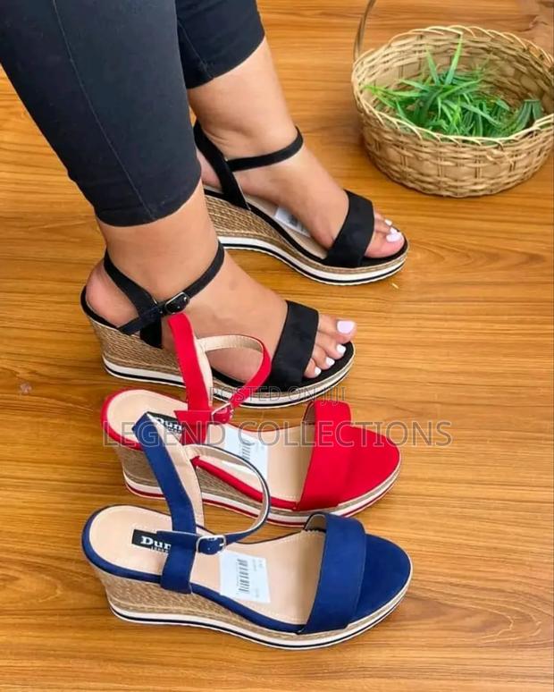 Dune Kiramona Suede Wedges - main view