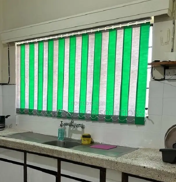Vertical Window Blinds for Restaurant Kitchen