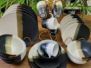 24pcs Unique Ceramic Dinner Set – Modern Elegance for Stylish Dining