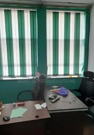 Green Vertical Window Blinds