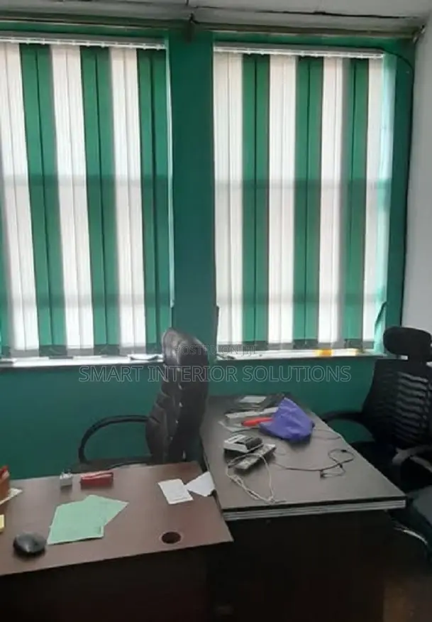 Green Vertical Window Blinds