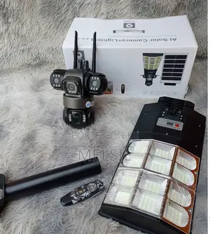 2 in 1 CCTV Security Solar Street Lightv380 Pro Dual Lens