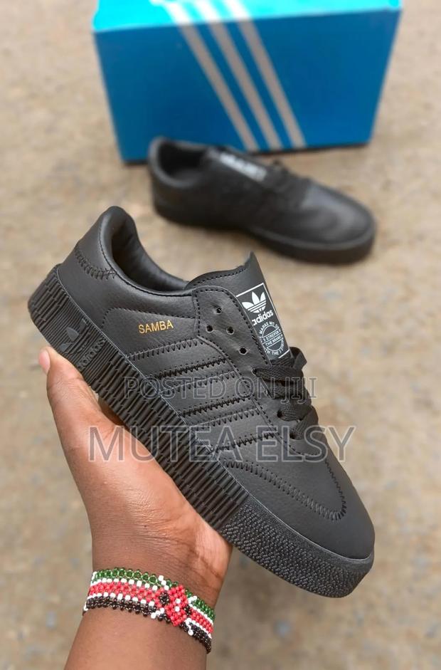 Black White Samba Double Sole Sneakers - thumbnail 2
