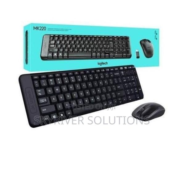 Logitech Logitec Mk220 Wireless Keyboard and Mouse Combo- Black - main view